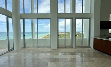 DEPTO EN VENTA, PLAYA TELCHAC, TEMPORADA, MOD. DOBLE ALTURA, FRENTE AL MAR,LISTO