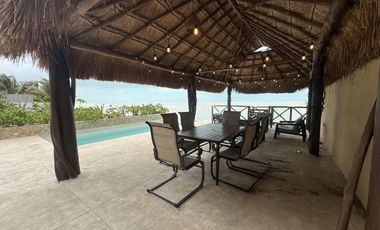 CASA EN VENTA MERIDA, PLAYA SAN BENITO FRENTE AL MAR, ENTREGA INMEDIATA.