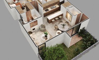 DEPARTAMENTO EN VENTA MERIDA, TEMOZON NORTE, TARENTO, MOD. APULIA, LISTO