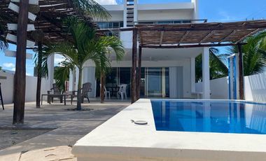 CASA EN VENTA MERIDA, PLAYA SAN BENITO, SEGUNDA FILA, ENTREGA INMEDIATA.