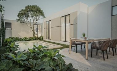 CASA EN VENTA MERIDA, PRIVADA PRADERAS DEL MAYAB, MOD. ONIX 1 PLANTA, PREVENTA.