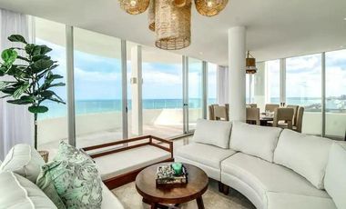 PENTHOUSE EN VENTA, TELCHAC PUERTO,CONDOMINIO TEMPORADA,AMUEBLADO FRENTE AL MAR