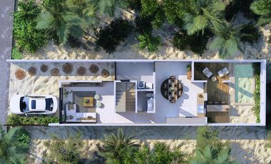 CASA EN VENTA MERIDA, CHICXULUB PUERTO, MARELLA, EN 3RA. FILA, DIC 2025.