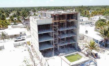 DEPARTAMENTO EN VENTA MERIDA, PLAYA TELCHAC, SEVENNA, MOD. CARACOL, AGO 2025.