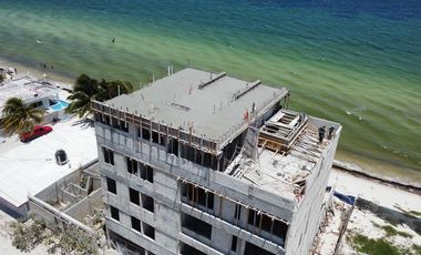 DEPARTAMENTO EN VENTA MERIDA, PLAYA TELCHAC, SEVENNA, MOD. CARACOL, AGO 2025.