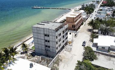 DEPARTAMENTO EN VENTA MERIDA, PLAYA TELCHAC, SEVENNA, MOD. CARACOL, AGO 2025.