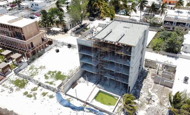 DEPARTAMENTO EN VENTA MERIDA, PLAYA TELCHAC, SEVENNA, MOD. CARACOL, AGO 2025.