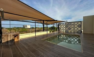 DEPARTAMENTO EN VENTA MERIDA, TEMOZON NORTE, AVANTIA, MOD. 1 REC, LISTO.