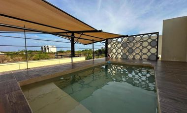 DEPARTAMENTO EN VENTA MERIDA, TEMOZON NORTE, AVANTIA, MOD. 1 REC, LISTO.