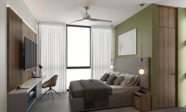 DEPARTAMENTO EN VENTA MERIDA, CHOLUL, DISTRITO LAHUN, MOD. 3 REC, NOV 2026.