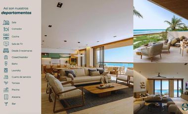 DEPARTAMENTO EN VENTA MERIDA, PLAYA TELCHAC OCEAN TELCHAC, MOD PH, AGOSTO 2027.