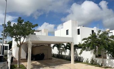 CASA EN VENTA MERIDA, CONKAL, PRIVADA ALEZA, ENTREGA INMEDIATA.