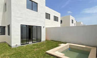CASA EN VENTA MERIDA, TIXCACAL, PRIVADA SOLANA, MODELO ALBOR,  A 2 MESES.