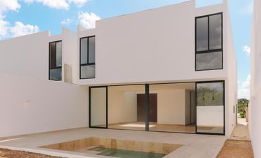 CASA EN VENTA MERIDA, CONKAL, PRIVADA TAMORA, MODELO TEVA, ENTREGA INMEDIATA.