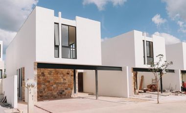 CASA EN VENTA MERIDA, CONKAL, PRIVADA TAMORA, MODELO TEVA, ENTREGA INMEDIATA.