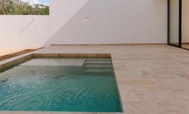 CASA EN VENTA MERIDA, CONKAL, PRIVADA TAMORA, MODELO TEVA, ENTREGA INMEDIATA.