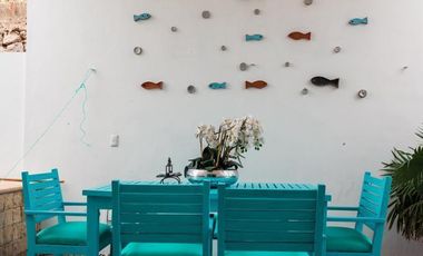 CASA EN VENTA MERIDA, PLAYA SISAL A 150 MTS DEL MAR, AMUEBLADA, LISTA.