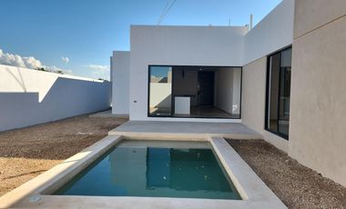 CASA EN VENTA MERIDA, CONKAL, PRIVADA SILVESTA RESIDENCIAL,MOD. 1 PLANTA, LISTA