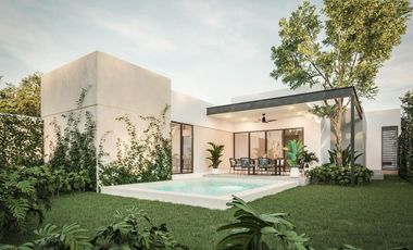 CASA EN VENTA MERIDA, CONKAL, PRIVADA SILVESTA RESIDENCIAL,MOD. 1 PLANTA, LISTA