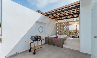 CASA EN VENTA MERIDA, PLAYA CHICXULUB, VILLA FLAMINGO, AMUEBLADA, LISTA.