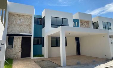 CASA EN VENTA MERIDA, PRIV PRADERAS DEL MAYAB, MOD 4 REC, ENTREGA INMEDIATA.