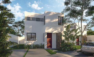 CASA EN VENTA MERIDA, CONKAL, PRIVADA SENDA REAL, MOD. MANZANARES, LISTA.