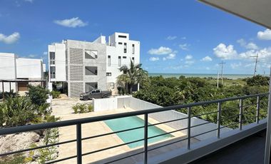 DEPARTAMENTO EN VENTA MERIDA, PLAYA SAN BENITO OCEAN 26, MOD C, 2DA FILA, LISTO.