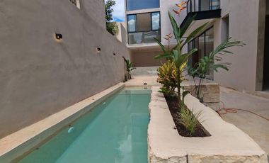 DEPARTAMENTO EN VENTA MERIDA, TEMOZON NORTE, ZINALBA, MOD SPIRIT, LISTO.