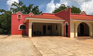 HACIENDA EN VENTA MERIDA, CHOLUL, ENTREGA INMEDIATA