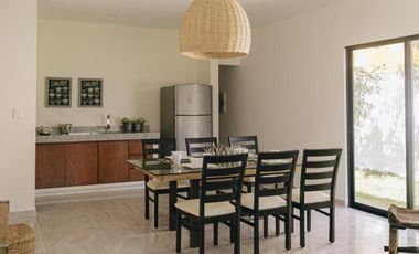 CASA EN VENTA MERIDA, CONKAL, QUINTAS BASPUL, MOD. COLIBRI, ENTREGA INMEDIATA.