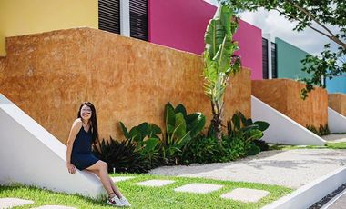 CASA EN VENTA MERIDA, CONKAL, QUINTAS BASPUL, MOD. COLIBRI, ENTREGA INMEDIATA.