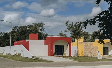 CASA EN VENTA MERIDA, CONKAL, QUINTAS BASPUL, MOD. COLIBRI, ENTREGA INMEDIATA.