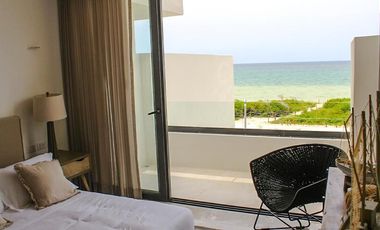 DEPTO EN VENTA MERIDA, PLAYA TELCHAC, TURENA, MOD B, FRENTE AL MAR , LISTA