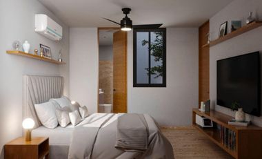 DEPARTAMENTO EN VENTA MERIDA, CONKAL, PRIVADA EMANA, MOD. JARDIN, LISTO.