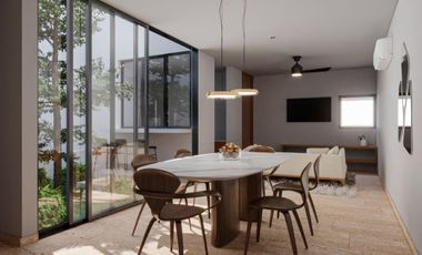 DEPARTAMENTO EN VENTA MERIDA, CONKAL, PRIVADA EMANA, MOD. JARDIN, LISTO.