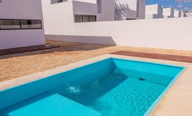 CASA EN VENTA MERIDA, PRIVADA PRADERAS DEL MAYAB, MOD. TREBOL PLUS, LISTA.