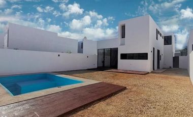 CASA EN VENTA MERIDA, PRIVADA PRADERAS DEL MAYAB, MOD, BAMBU, LISTA.
