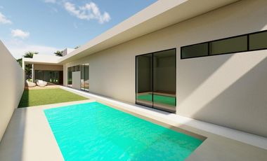 CASA EN VENTA MERIDA, CHOLUL, PRIVADA MORERA, MOD. 1 PLANTA, ENTREGA INMEDIATA.