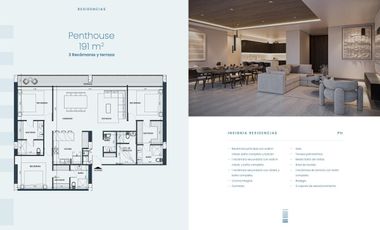 DEPARTAMENTO EN VENTA MERIDA, STA GERTRUDIS COPO TORRE INSIGNIA, MOD PH, AGO 27