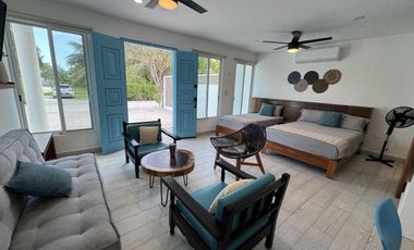 CASA EN VENTA MERIDA, PLAYA CHICXULUB EN 3RA FILA, MOD. ARENA AMUEBLADA, LISTA.