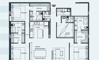 DEPARTAMENTO EN VENTA MERIDA, STA GERTRUDIS COPO TORRE INSIGNIA, MOD PH+, 2027.