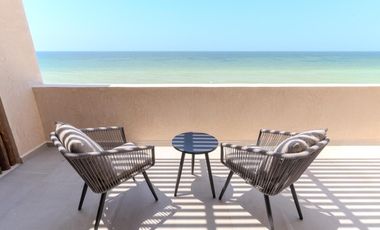 CASA EN VENTA MERIDA, PLAYA TELCHAC, VILLAS AZUL TELCHAC, FRENTE AL MAR, LISTO