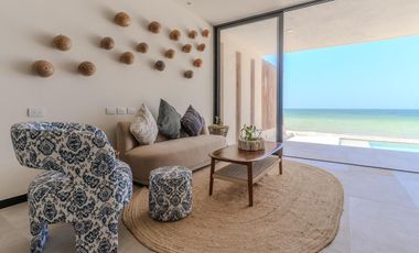 CASA EN VENTA MERIDA, PLAYA TELCHAC, VILLAS AZUL TELCHAC, FRENTE AL MAR, LISTO