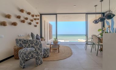 CASA EN VENTA MERIDA, PLAYA TELCHAC, VILLAS AZUL TELCHAC, FRENTE AL MAR, LISTO