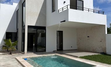 CASA EN VENTA MERIDA, CONKAL, PRIVADA SILVESTA, MOD. PALMA, PREVENTA A 6 MESES.