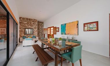 CASA EN VENTA MERIDA, CONKAL, QUINTAS BASPUL, MOD. JAGUAR, ENTREGA INMEDIATA.