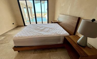 CASA EN VENTA MERIDA, TELCHAC PUERTO, FRENTE AL MAR, EQUPADA, ENTREGA INMEDIATA