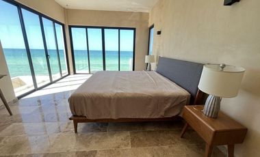 CASA EN VENTA MERIDA, TELCHAC PUERTO, FRENTE AL MAR, EQUPADA, ENTREGA INMEDIATA