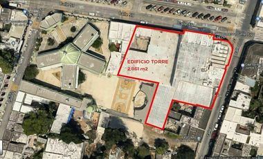 VENTA/RENTA EDIFICIO COMERCIAL TORRE, EN CENTRO HISTORICO DE MERIDA, LISTO