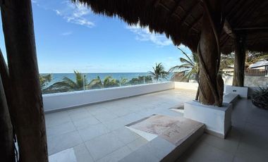 CASA EN VENTA MERIDA, TELCHAC PUERTO, FRENTE AL MAR, EQUIPADA, LISTA.